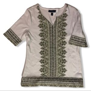 Karen Scott short sleeve blouse